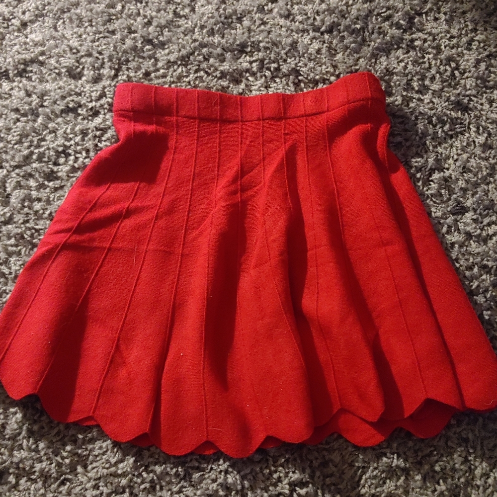 Red skirt